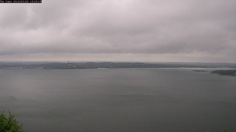 Lake Travis webcam, March 30, 2016 2:35 PM CT