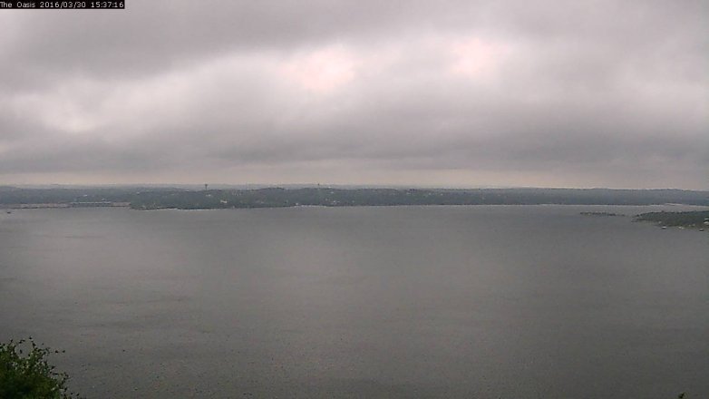 Lake Travis webcam, March 30, 2016 2:45 PM CT