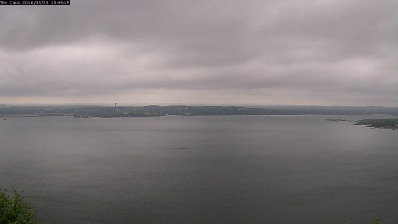 Lake Travis webcam, March 30, 2016 2:50 PM CT