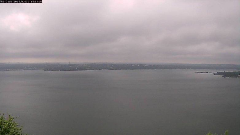 Lake Travis webcam, March 30, 2016 3:00 PM CT