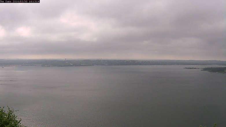 Lake Travis webcam, March 30, 2016 3:20 PM CT