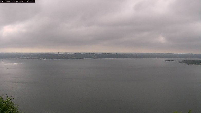 Lake Travis webcam, March 30, 2016 3:30 PM CT