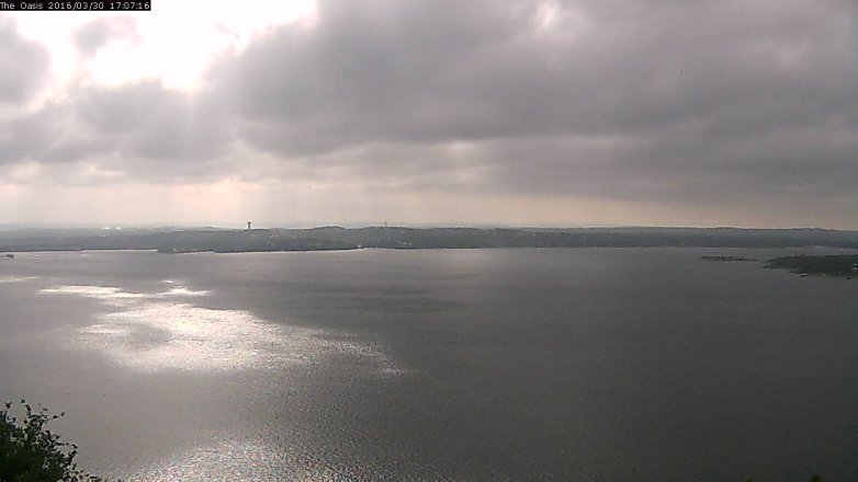 Lake Travis webcam, March 30, 2016 4:15 PM CT