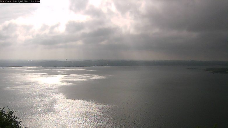 Lake Travis webcam, March 30, 2016 4:20 PM CT