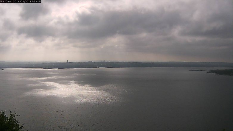Lake Travis webcam, March 30, 2016 4:30 PM CT