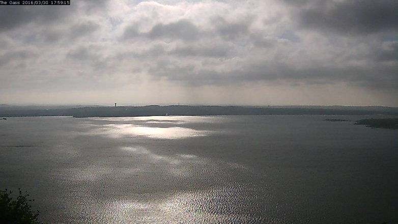Lake Travis webcam, March 30, 2016 5:05 PM CT