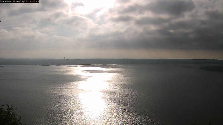 Lake Travis webcam, March 30, 2016 5:20 PM CT