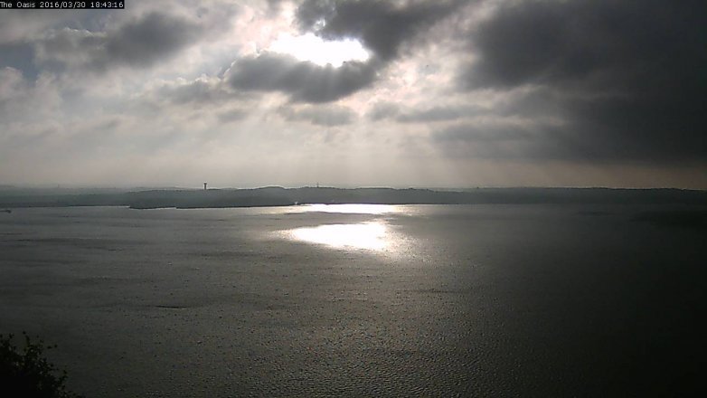Lake Travis webcam, March 30, 2016 5:50 PM CT