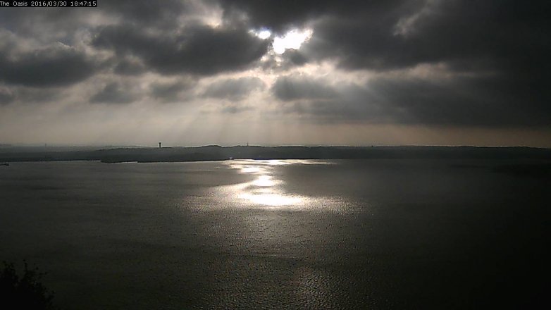Lake Travis webcam, March 30, 2016 5:55 PM CT