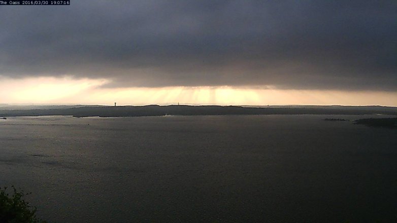 Lake Travis webcam, March 30, 2016 6:15 PM CT