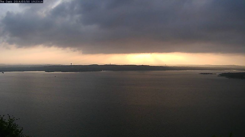 Lake Travis webcam, March 30, 2016 6:30 PM CT