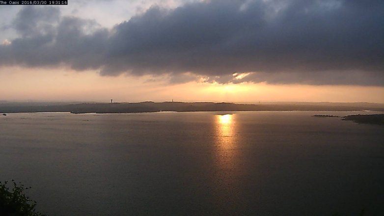 Lake Travis webcam, March 30, 2016 6:35 PM CT