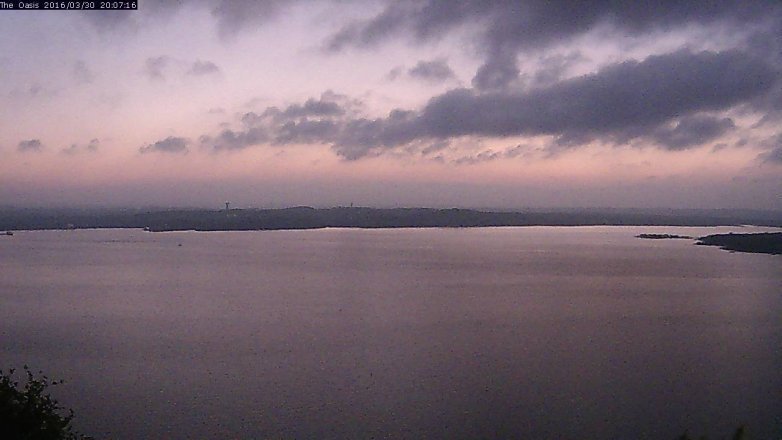 Lake Travis webcam, March 30, 2016 7:15 PM CT
