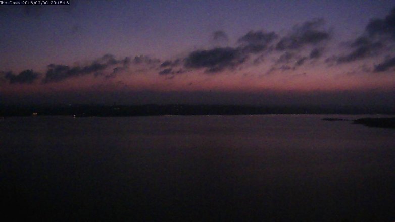 Lake Travis webcam, March 30, 2016 7:20 PM CT