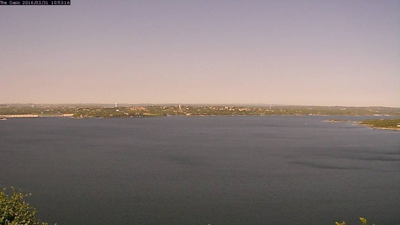 Lake Travis webcam, March 31, 2016 10:00 AM CT