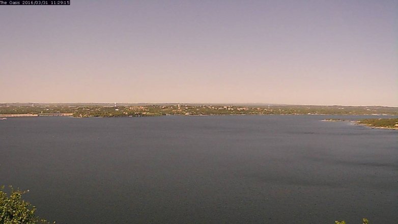 Lake Travis webcam, March 31, 2016 10:35 AM CT