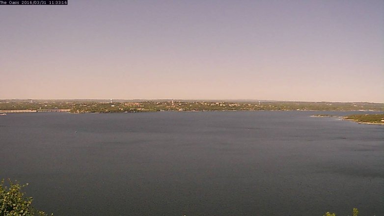 Lake Travis webcam, March 31, 2016 10:40 AM CT