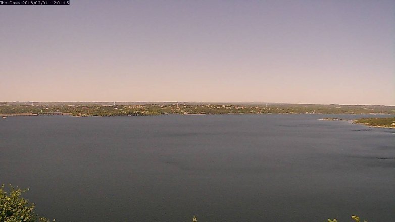 Lake Travis webcam, March 31, 2016 11:05 AM CT