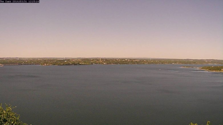 Lake Travis webcam, March 31, 2016 11:30 AM CT