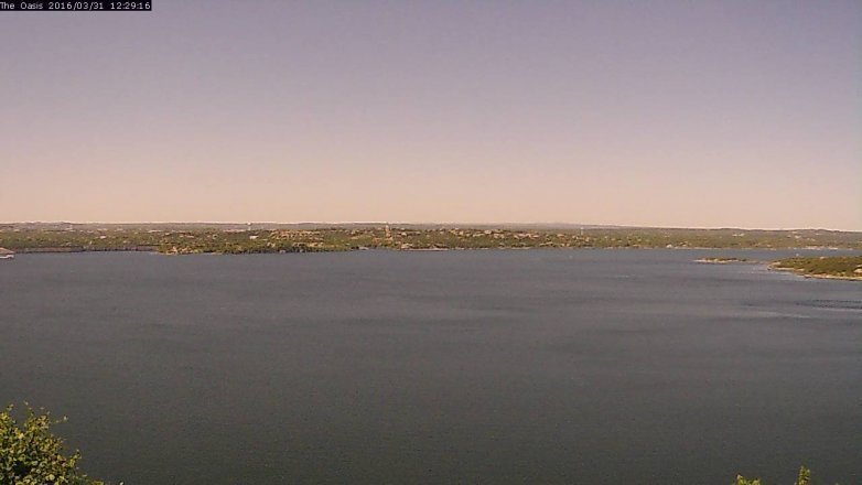 Lake Travis webcam, March 31, 2016 11:35 AM CT