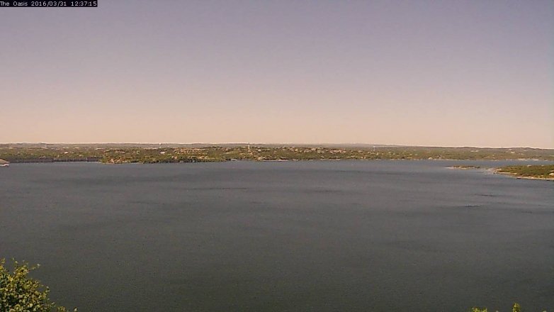 Lake Travis webcam, March 31, 2016 11:45 AM CT
