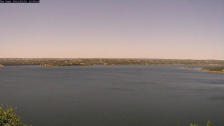 Lake Travis webcam, March 31, 2016 11:50 AM CT