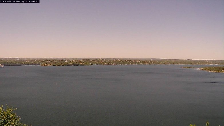Lake Travis webcam, March 31, 2016 11:55 AM CT