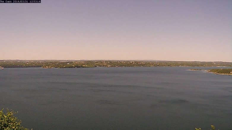 Lake Travis webcam, March 31, 2016 12:00 PM CT