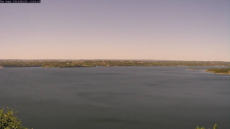 Lake Travis webcam, March 31, 2016 12:05 PM CT