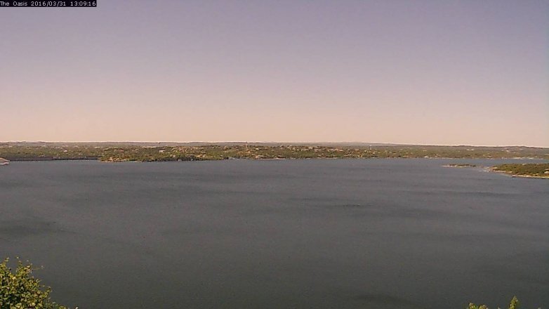 Lake Travis webcam, March 31, 2016 12:15 PM CT