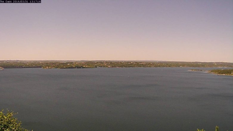 Lake Travis webcam, March 31, 2016 12:25 PM CT