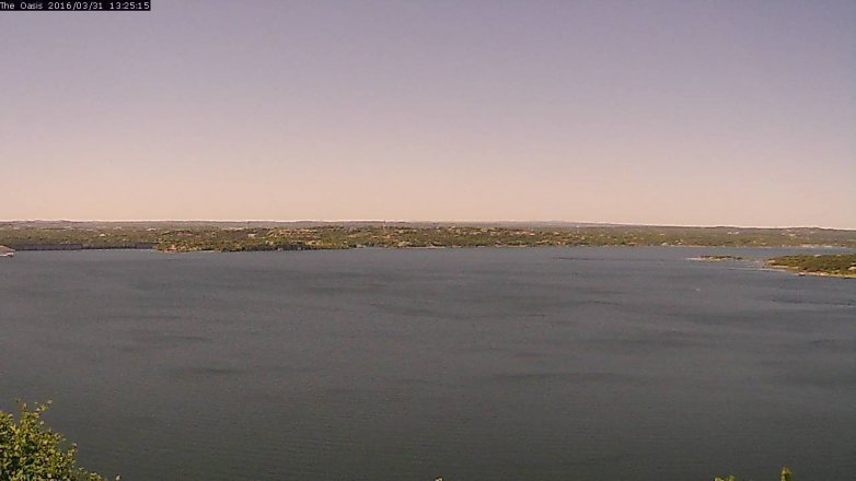 Lake Travis webcam, March 31, 2016 12:30 PM CT