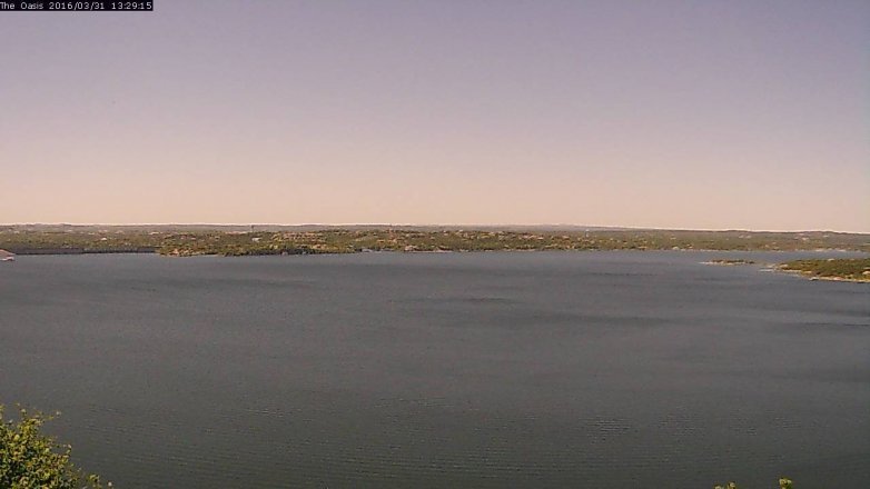 Lake Travis webcam, March 31, 2016 12:35 PM CT
