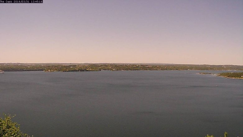 Lake Travis webcam, March 31, 2016 12:50 PM CT