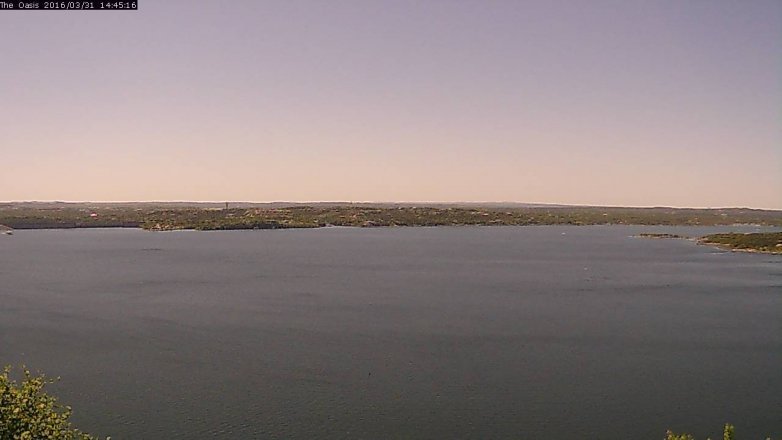 Lake Travis webcam, March 31, 2016 1:50 PM CT