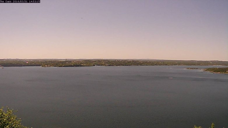Lake Travis webcam, March 31, 2016 2:00 PM CT