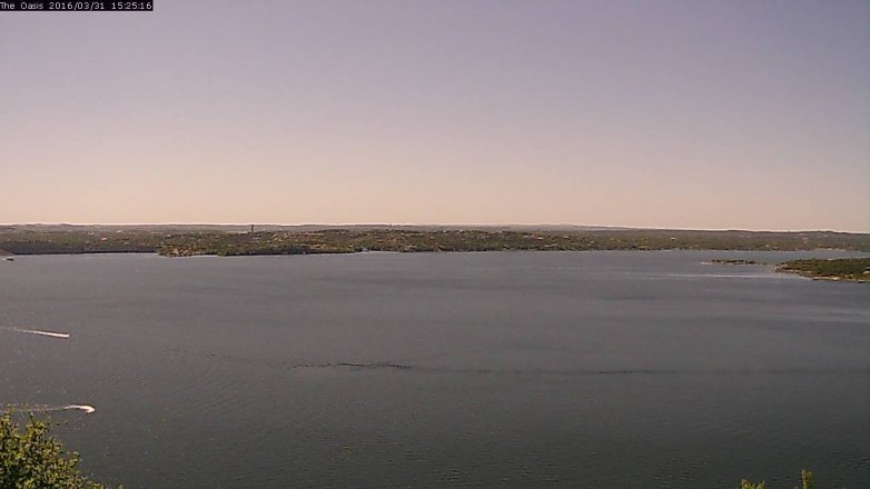 Lake Travis webcam, March 31, 2016 2:30 PM CT