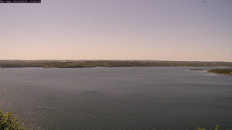 Lake Travis webcam, March 31, 2016 2:40 PM CT