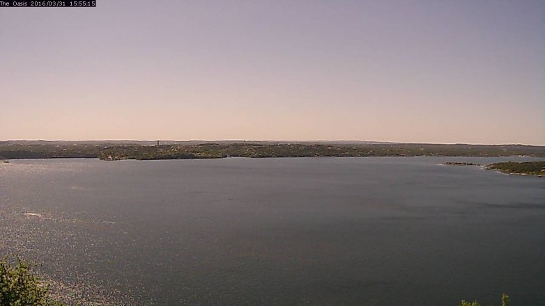 Lake Travis webcam, March 31, 2016 3:00 PM CT