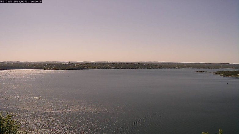 Lake Travis webcam, March 31, 2016 3:25 PM CT
