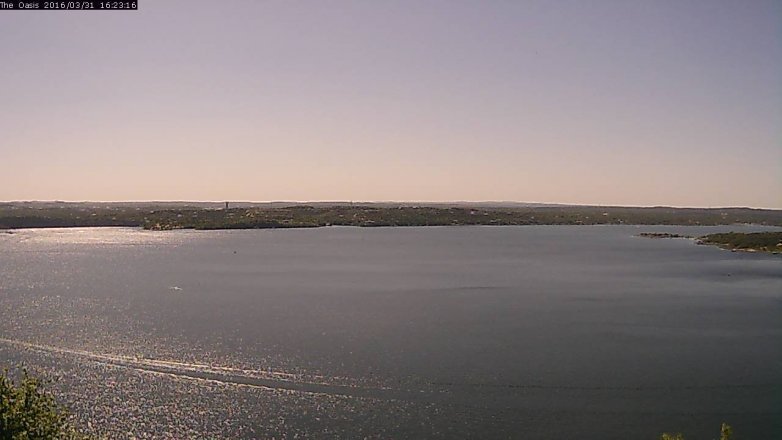 Lake Travis webcam, March 31, 2016 3:30 PM CT