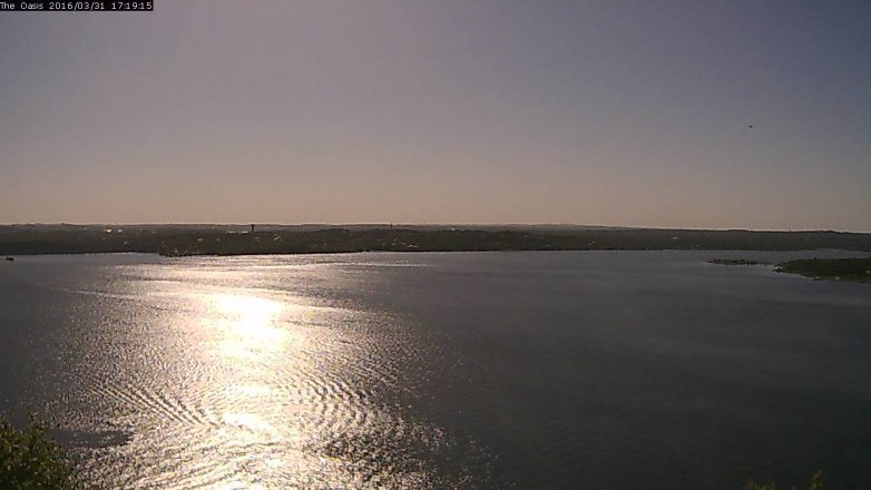 Lake Travis webcam, March 31, 2016 4:25 PM CT