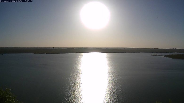 Lake Travis webcam, March 31, 2016 6:00 PM CT