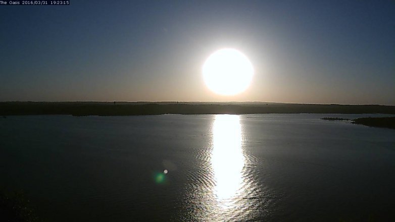 Lake Travis webcam, March 31, 2016 6:30 PM CT