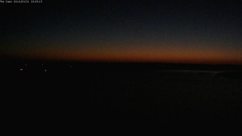 Lake Travis webcam, March 31, 2016 7:30 PM CT