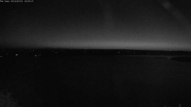Lake Travis webcam, March 31, 2016 7:35 PM CT