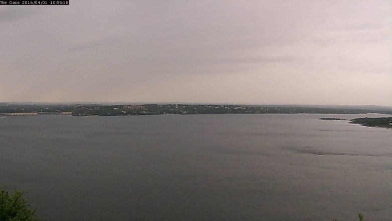 Lake Travis webcam, April 1, 2016 10:00 AM CT