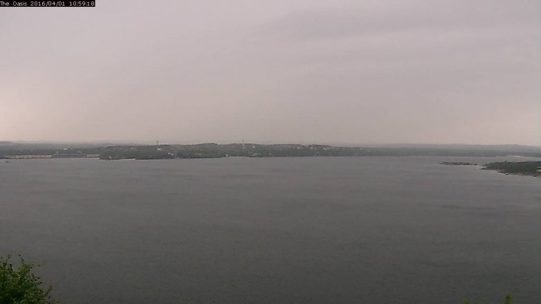 Lake Travis webcam, April 1, 2016 10:05 AM CT