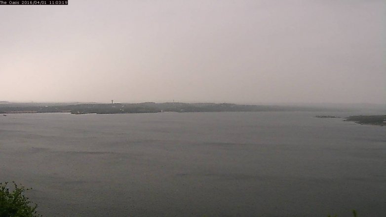 Lake Travis webcam, April 1, 2016 10:10 AM CT