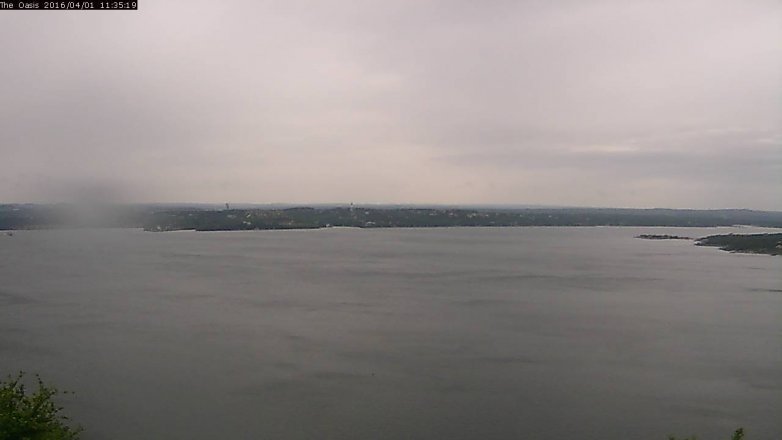 Lake Travis webcam, April 1, 2016 10:40 AM CT